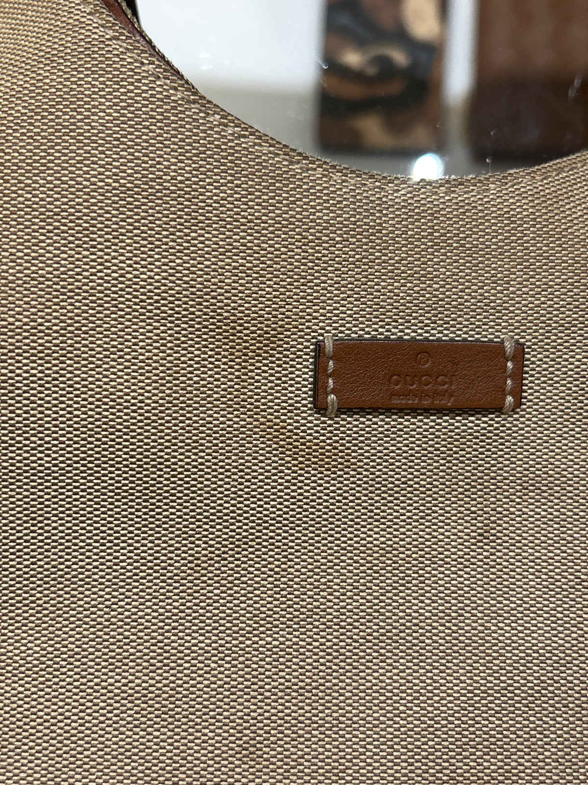 Vintage Gucci Canvas Hobo Bag