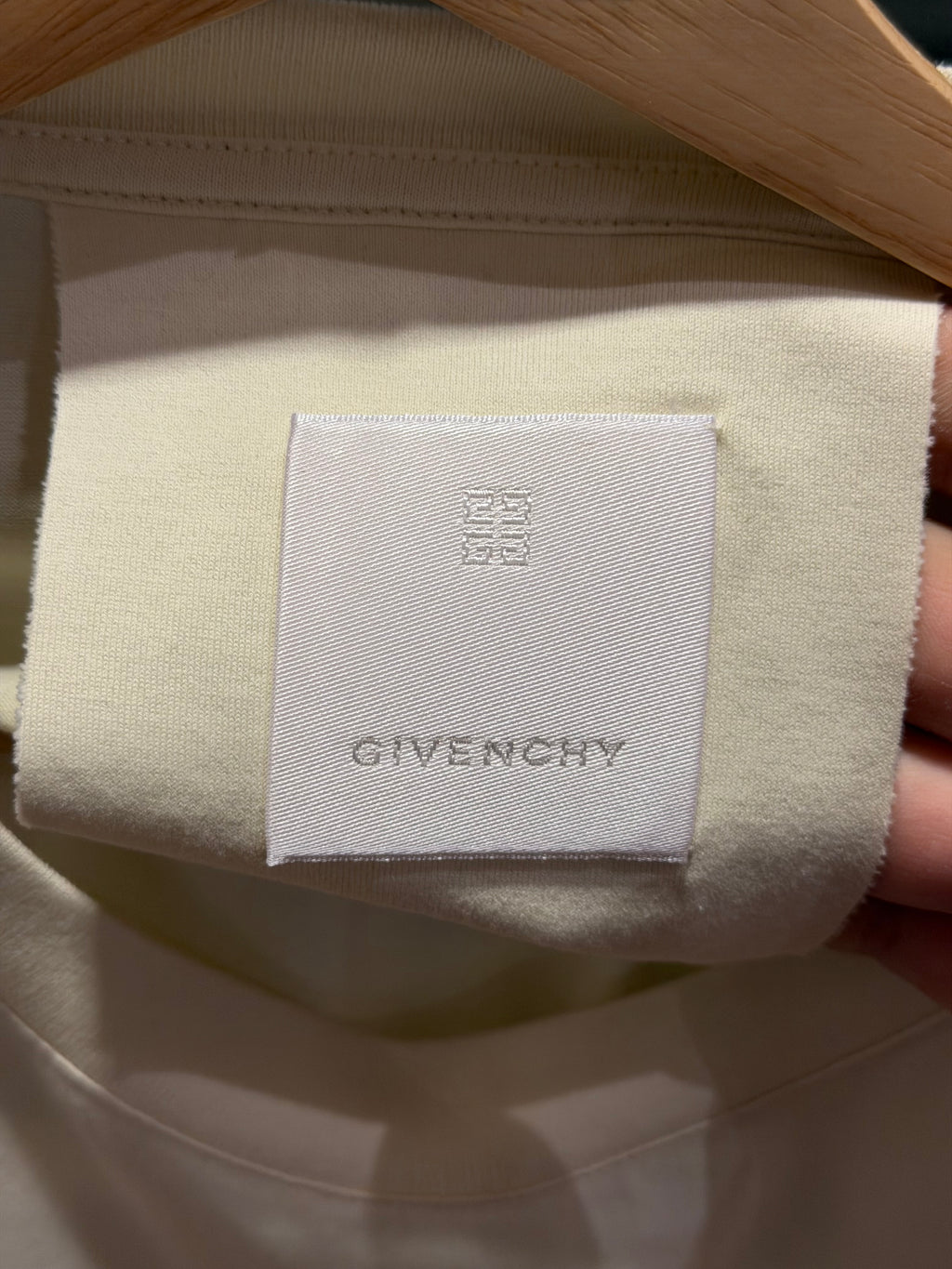 Givenchy Flower Sleeve Tee - Ivory