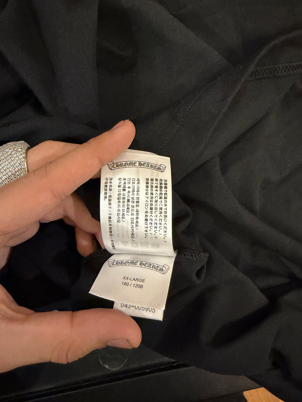 Chrome Hearts New York Horseshoe Pocket Logo Floral LS - Black