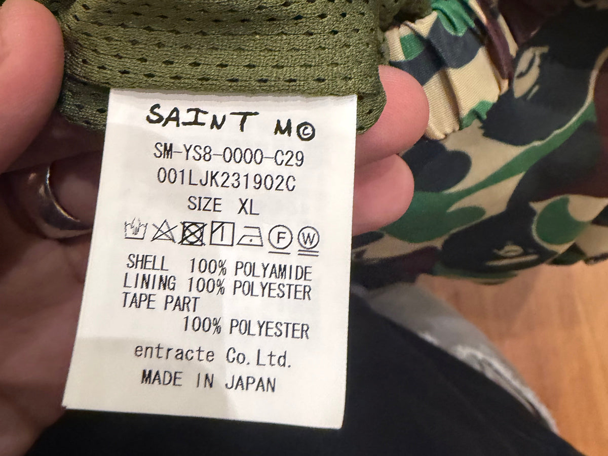 Saint Michael x Bape ABC
Camo Track Jacket - Green