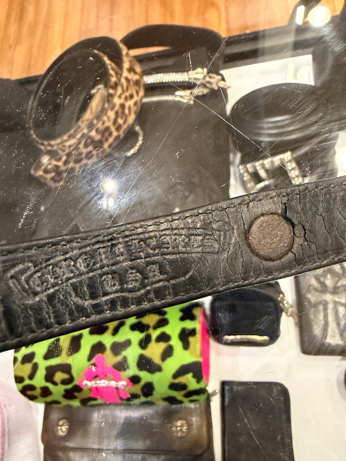 Chrome Hearts Gunslinger Buckle Bracelet - Black