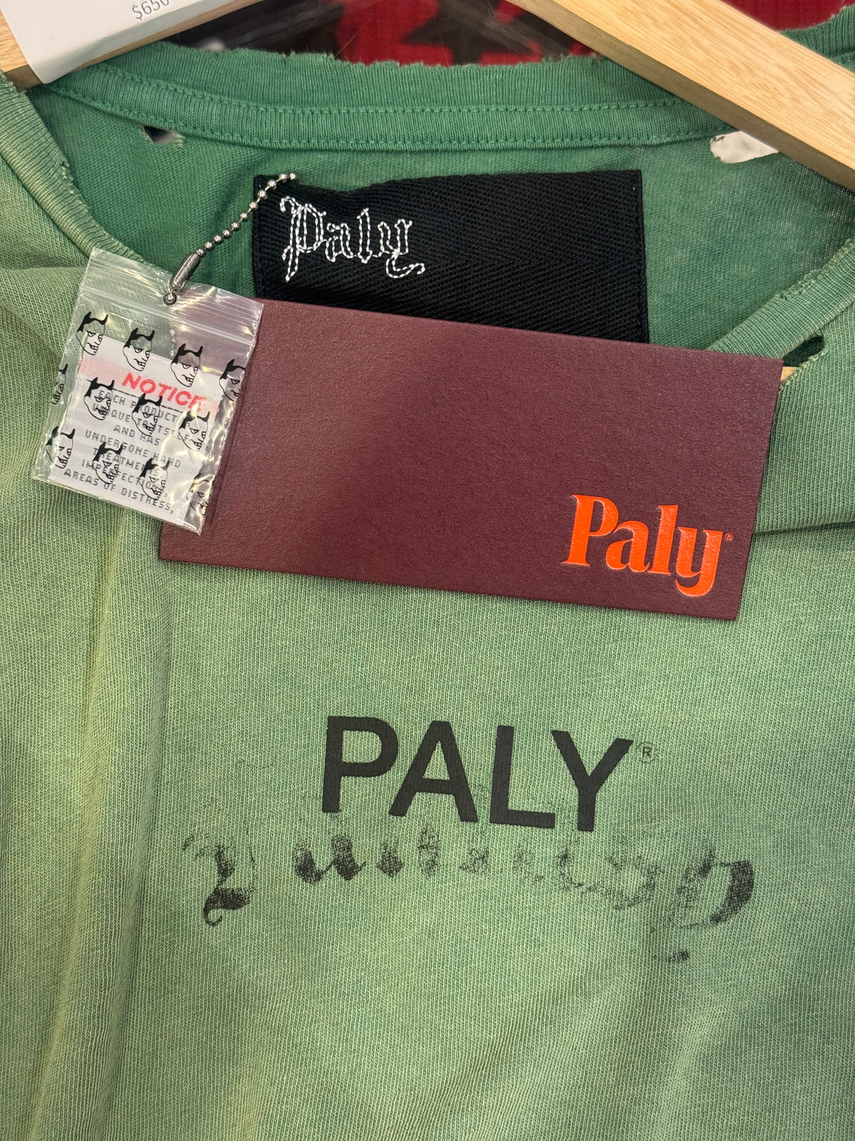 Paly Hollywood Core Logo Distressed Tee - Green (Ricardi Exclusive)