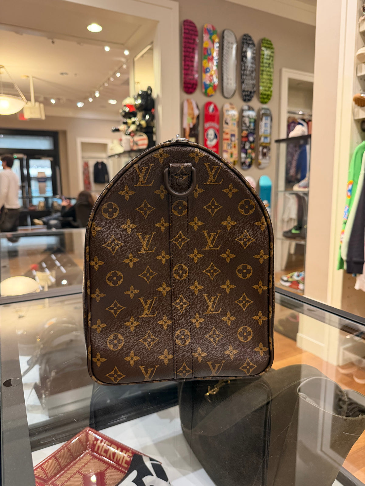Louis Vuitton Keepall Bandoulière 50 Metallic Nebula Monogram 2023 Duffle Bag