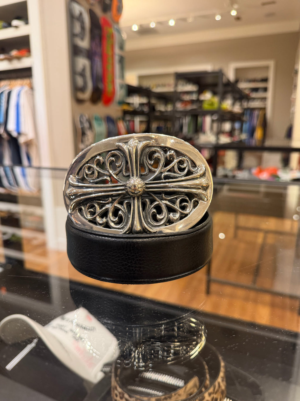 Chrome Hearts XL Oval Buckle Belt