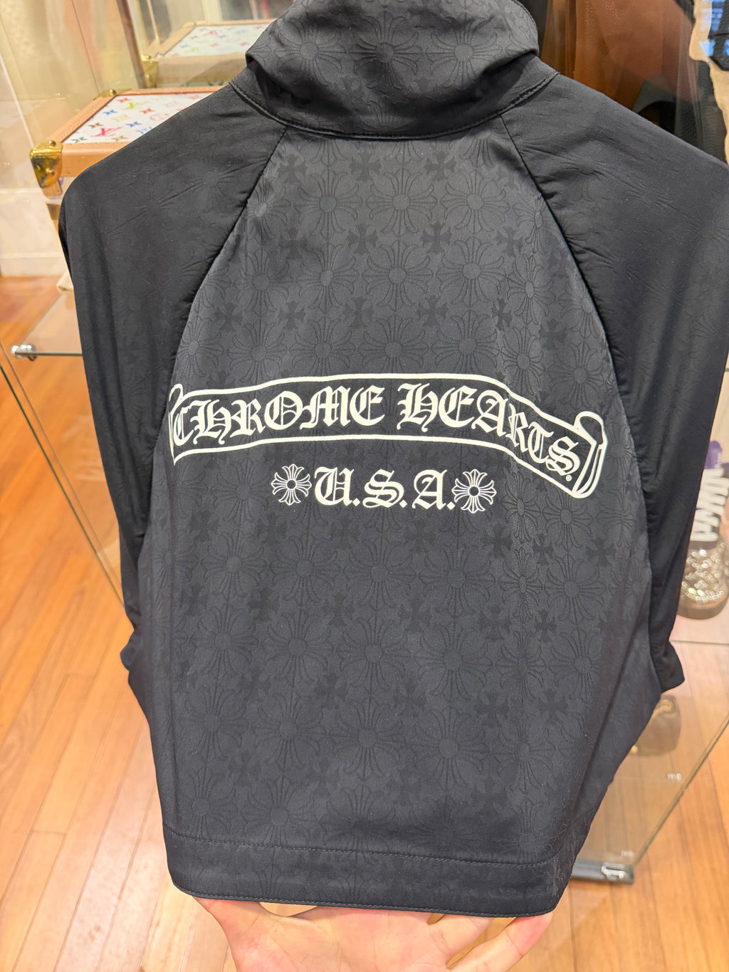 Chrome Hearts Match Point Monogram Print Windbreaker Jacket