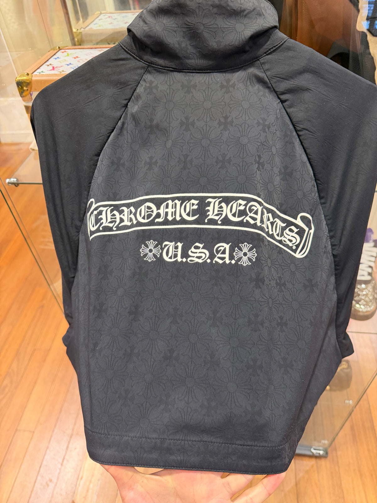 Chrome Hearts Match Point Monogram Print Windbreaker Jacket