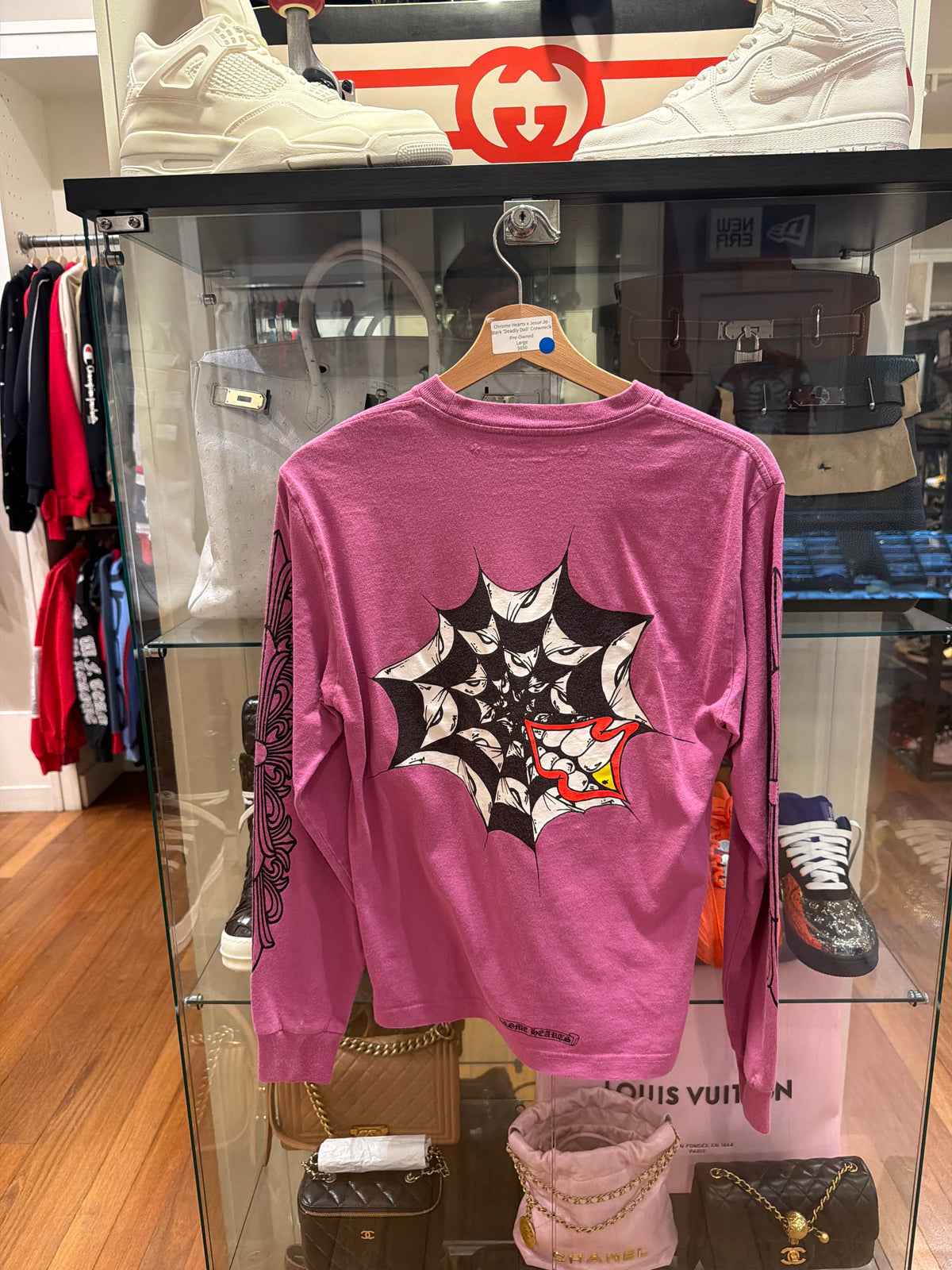 Chrome Hearts x Matty Boy Spider Web LS -Purple