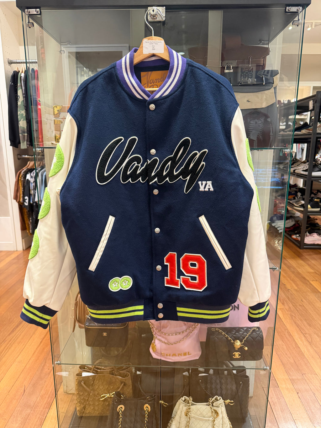 Vandy the Pink 99 Varsity
Jacket - Navy