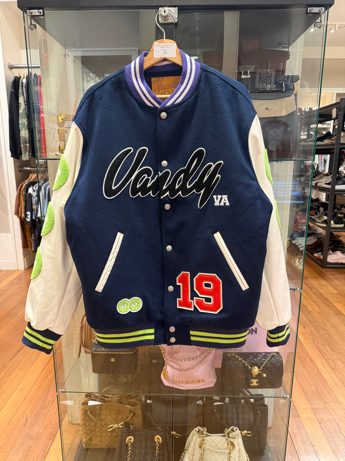 Vandy the Pink 99 Varsity
Jacket - Navy