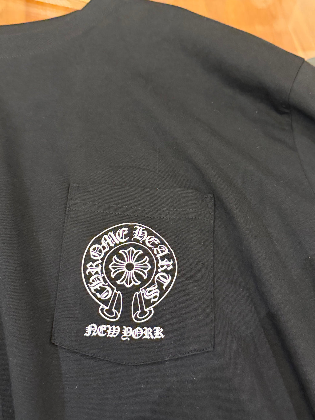 Chrome Hearts New York Horseshoe Pocket Logo Floral LS - Black