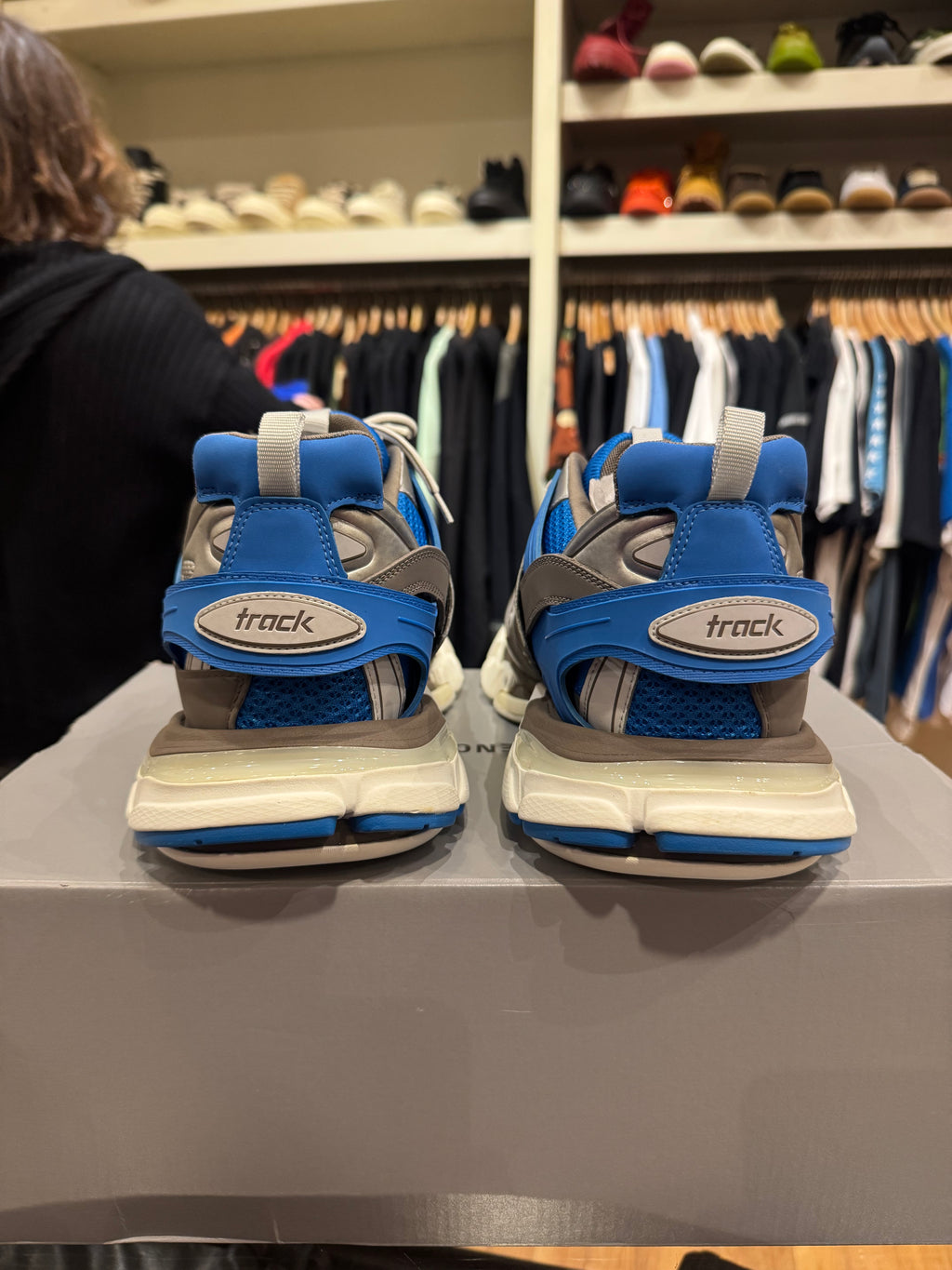 Balenciaga Track LED - Grey / Blue