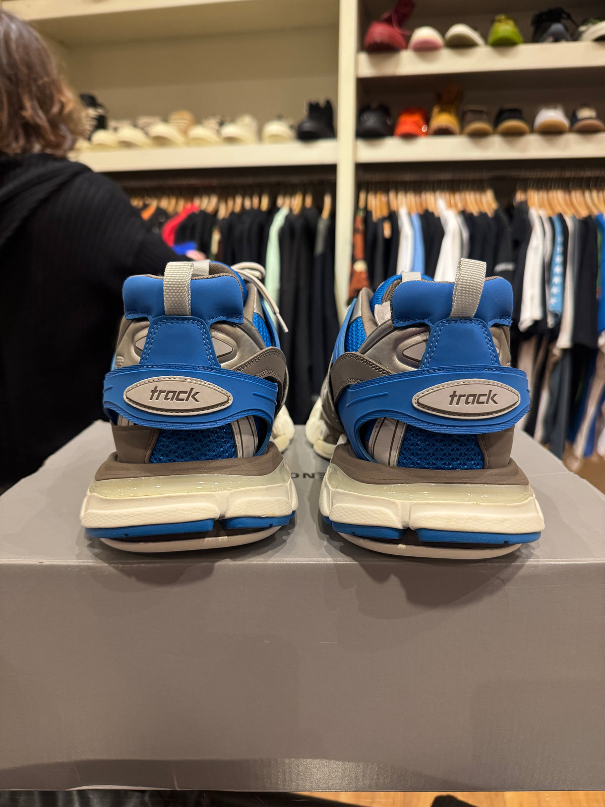 Balenciaga Track LED - Grey / Blue
