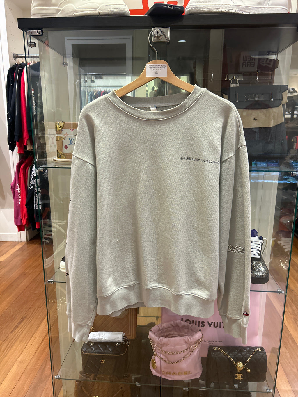 Chrome Hearts x Matty Boy Suggest Crewneck - Grey
