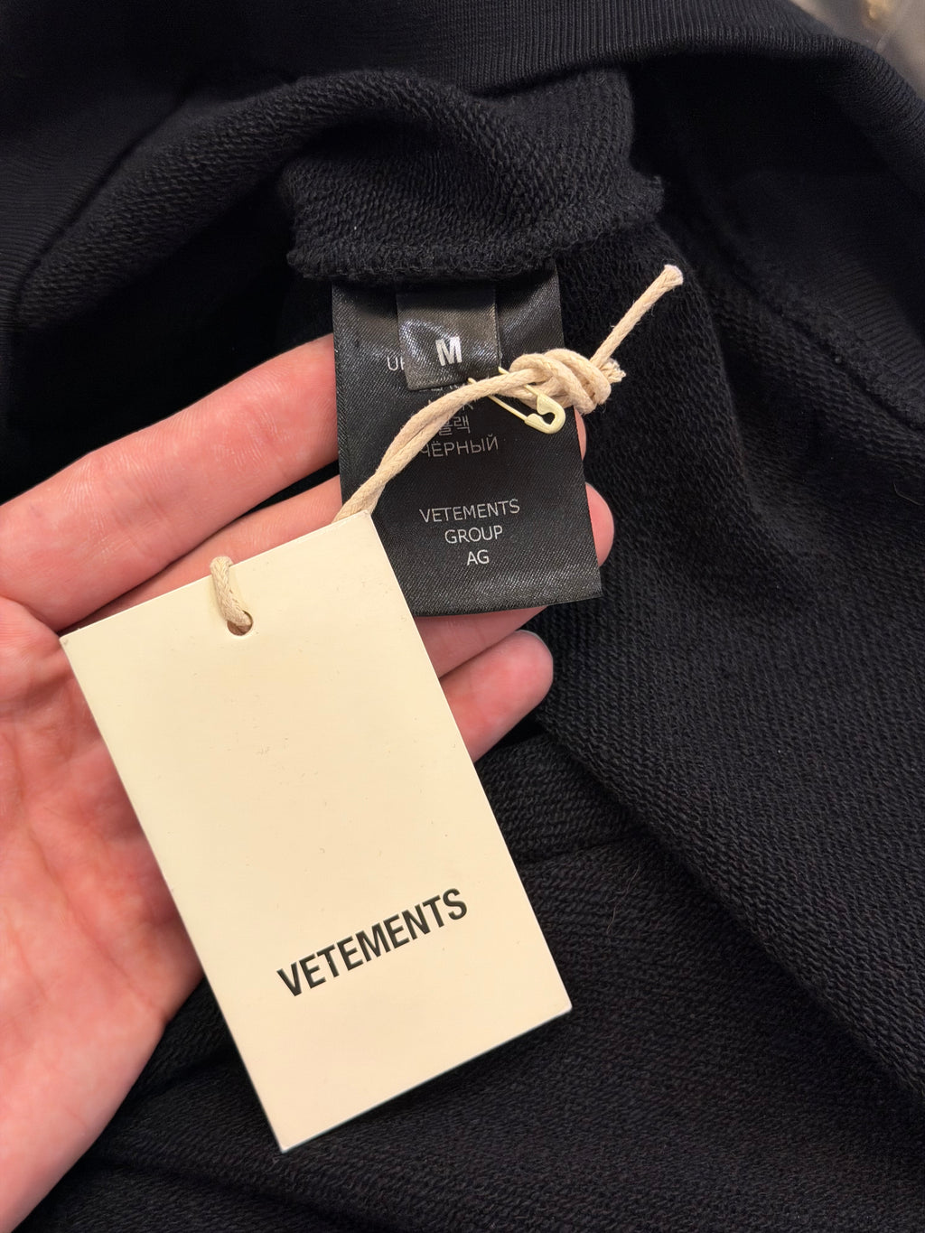 Vetements Hello My Name Is Hoodie