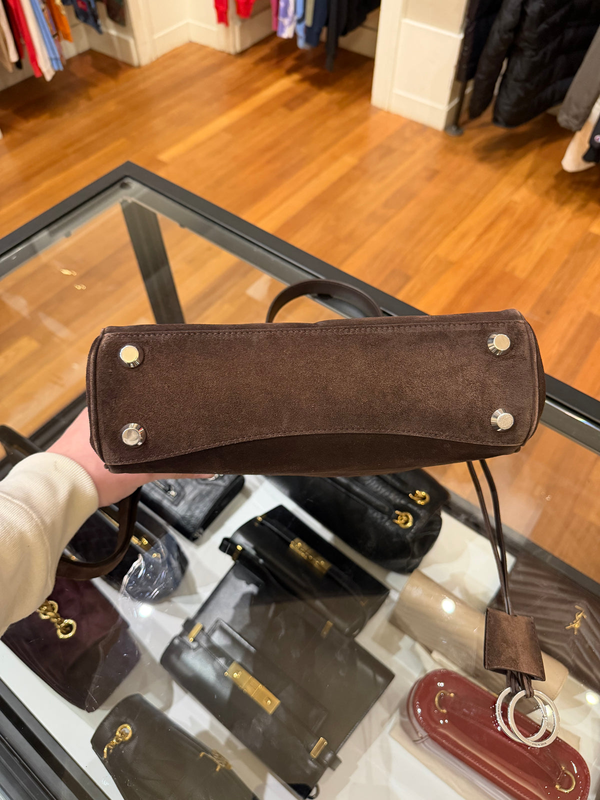 Balenciaga Small Top Handle Rodeo Bag - Light Espresso