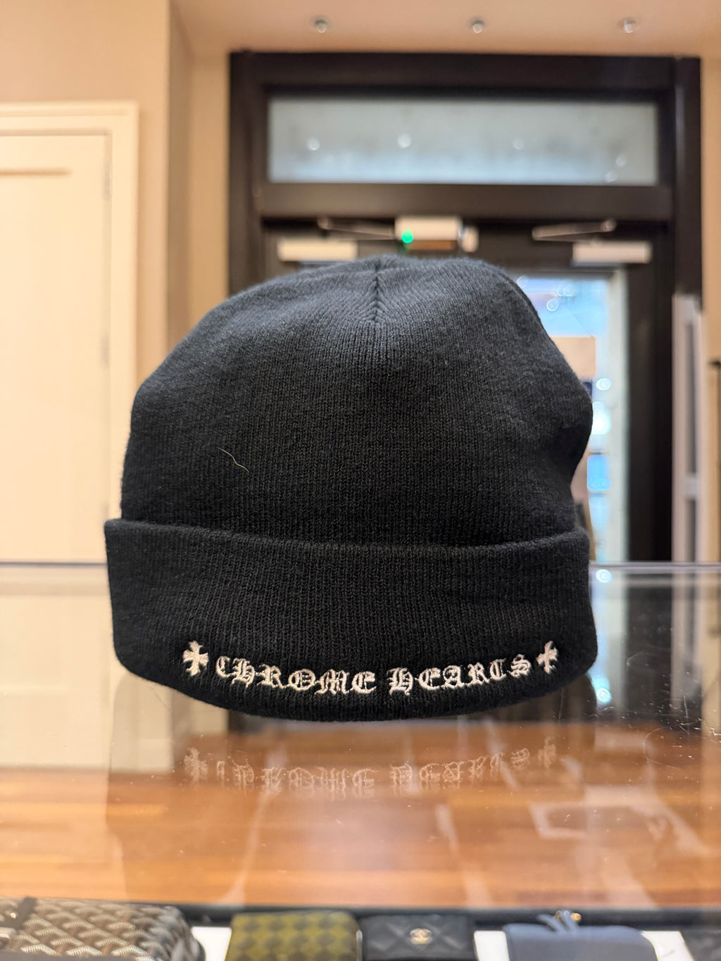 Chrome Hearts x Rolling Stones Logo Beanie