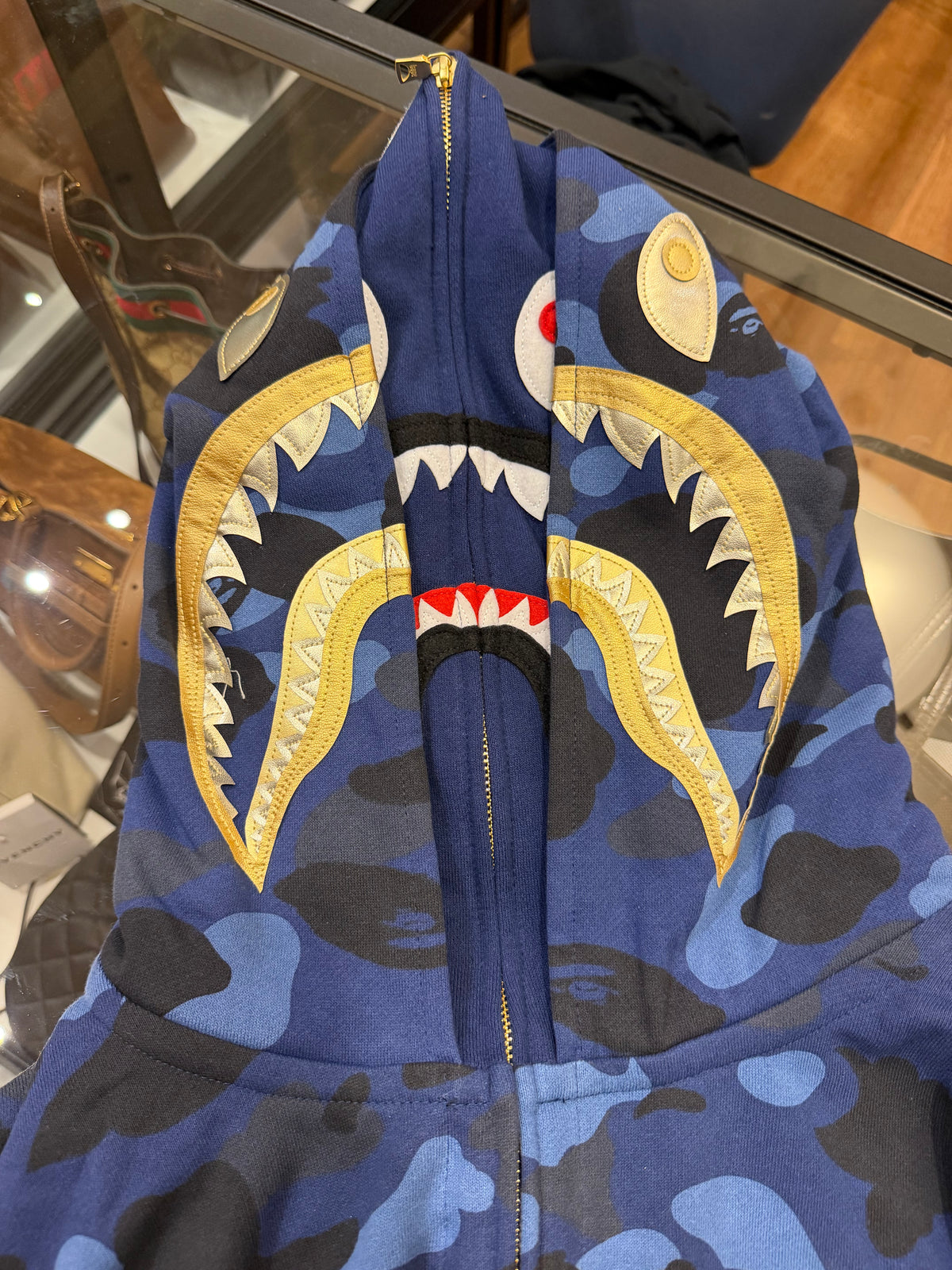 Bape Color Camo Double Shark Full Zip Hoodie
