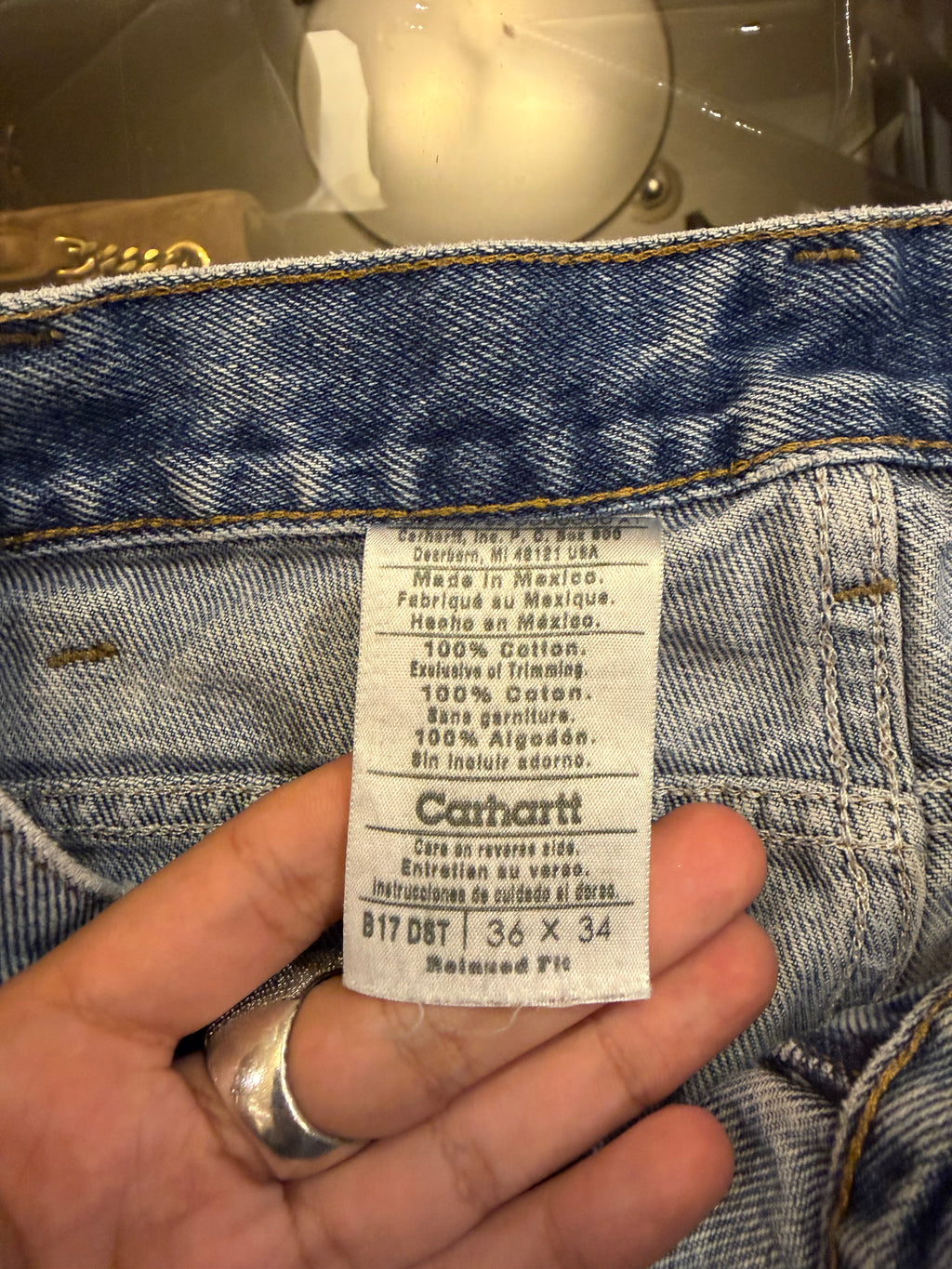 Carhartt B17 DST Denim Work
Pants - Blue