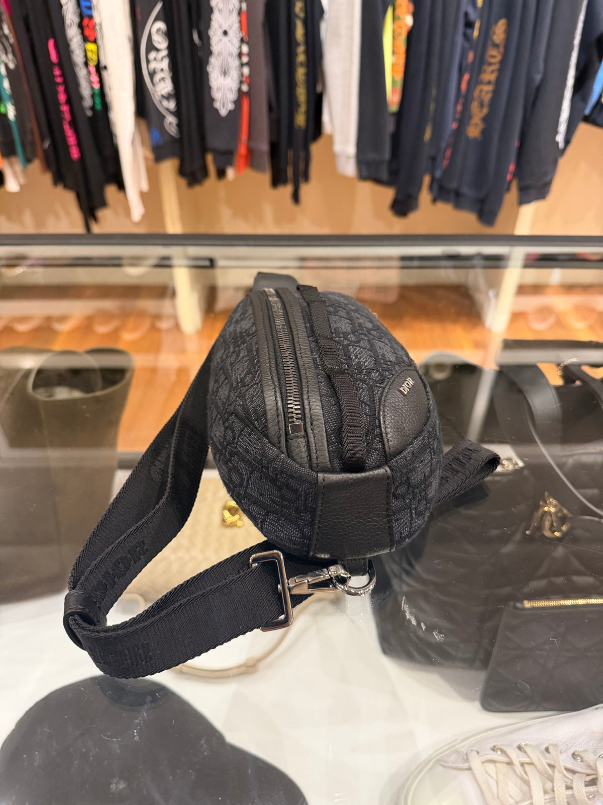Dior Oblique Canvas Scarab Sling Bag