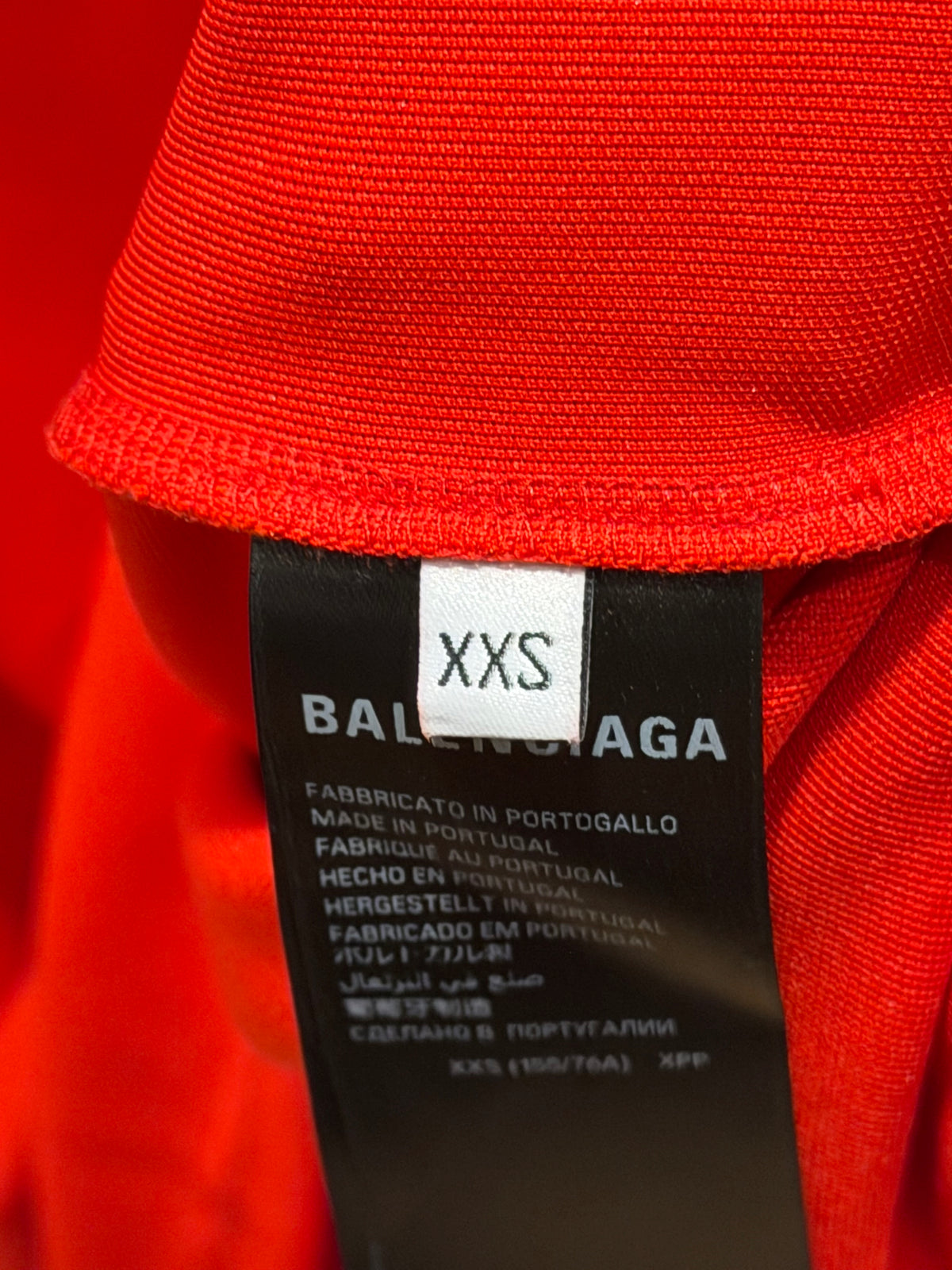 Balenciaga 3B Logo V-Neck Technical Ski Top - Red
