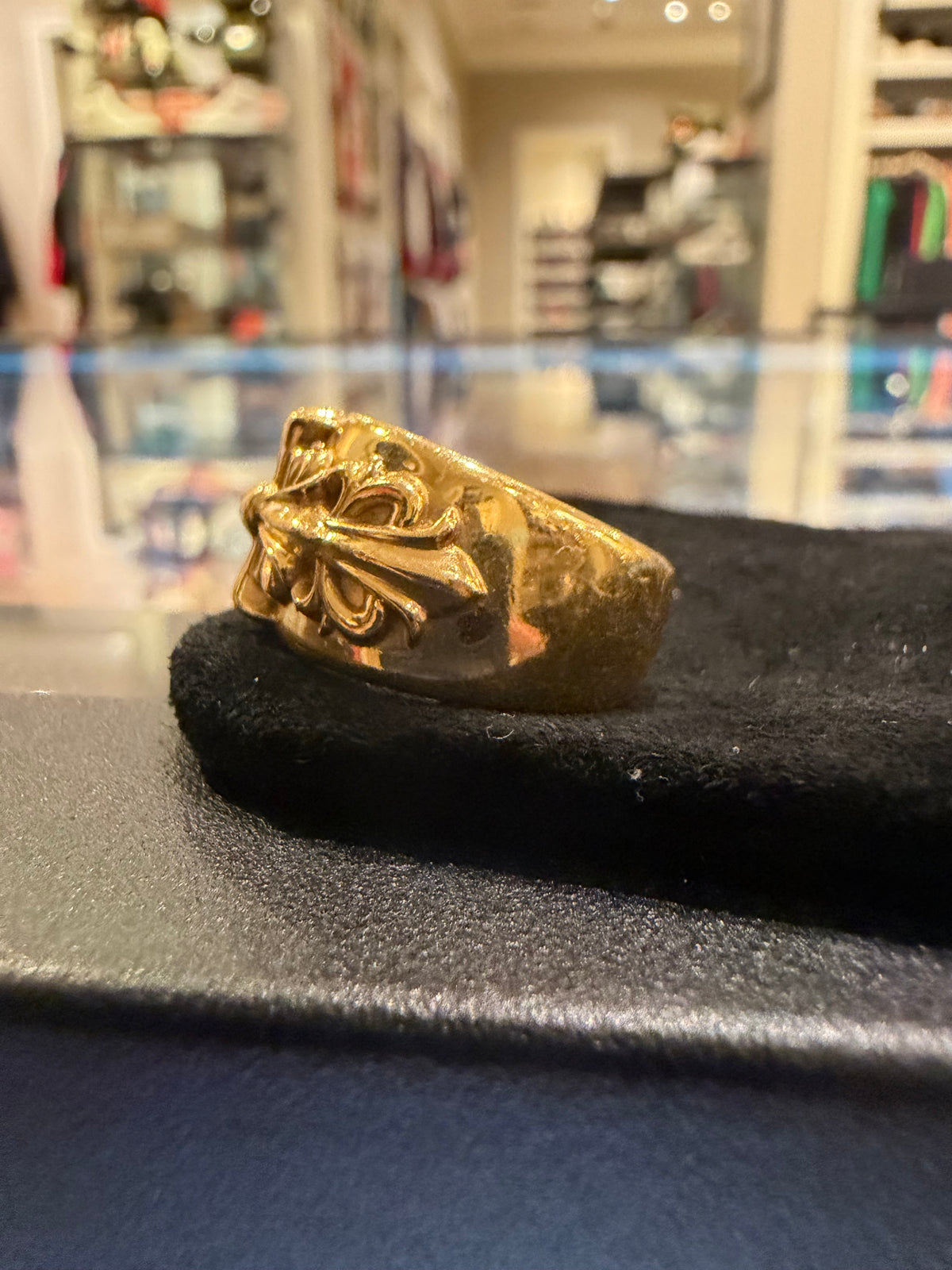 Chrome Hearts 22k Gold Double Floral Ring