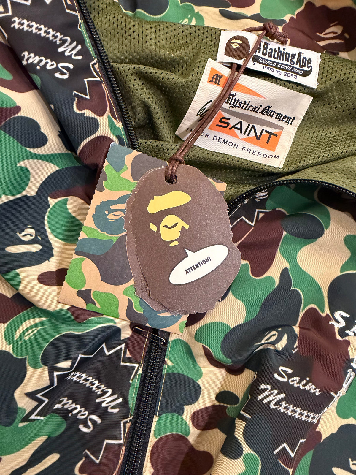 Saint Michael x Bape ABC
Camo Track Jacket - Green