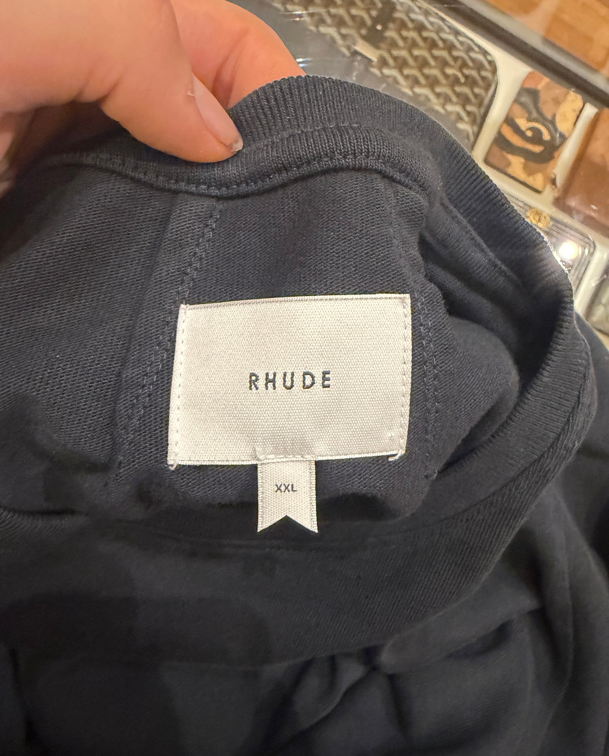 Rhude Banner Vintage Style Tee