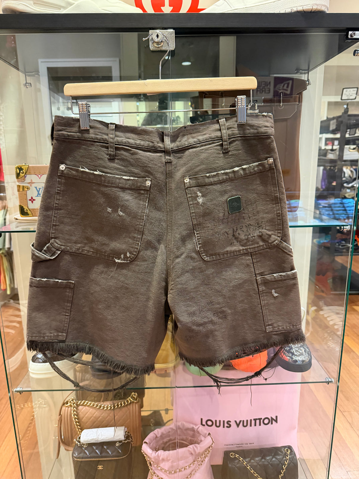Paly Hollywood 'This Guys' Double Knee Shorts - Brown