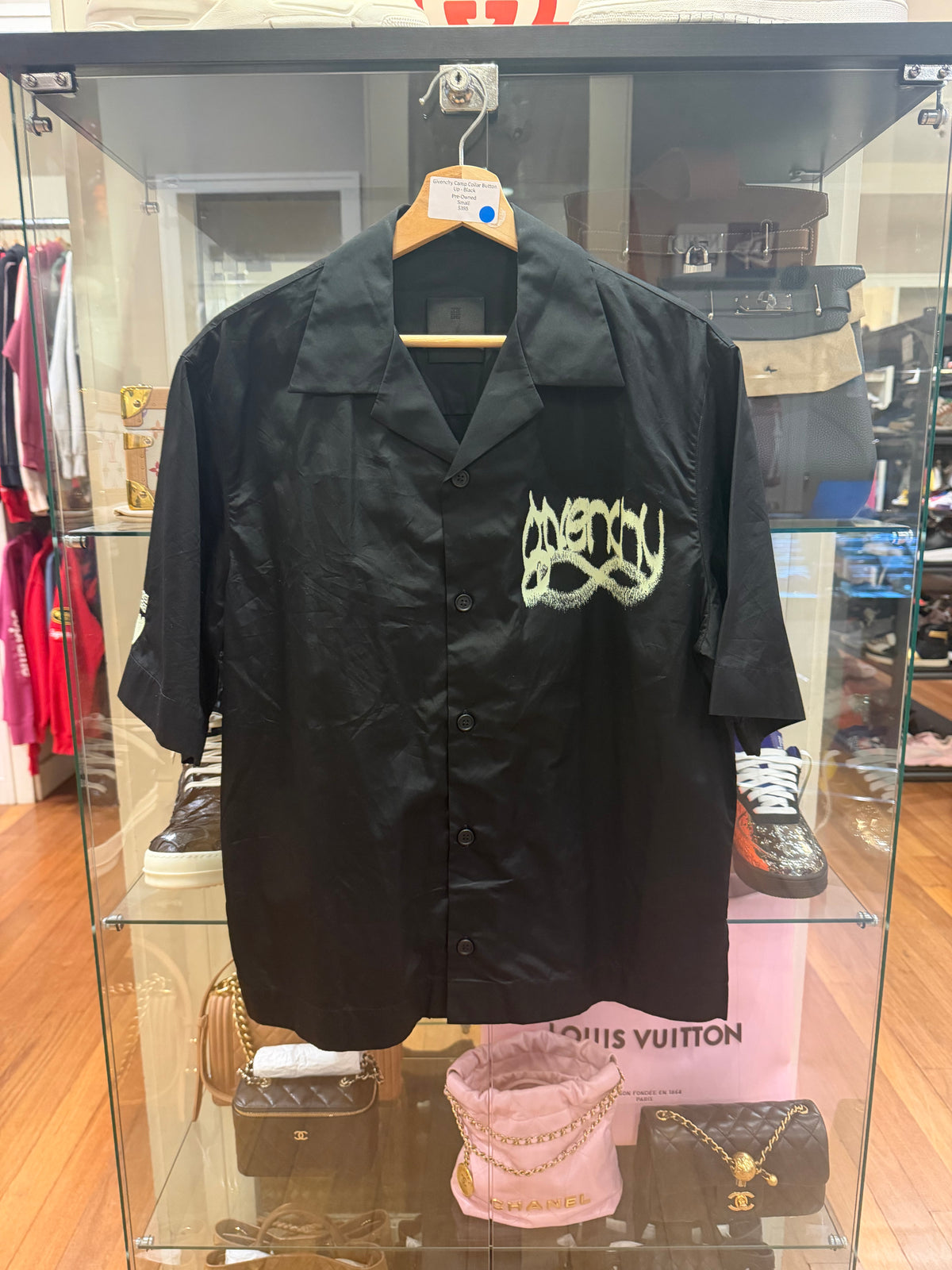 Givenchy Camp Collar Button
Up - Black