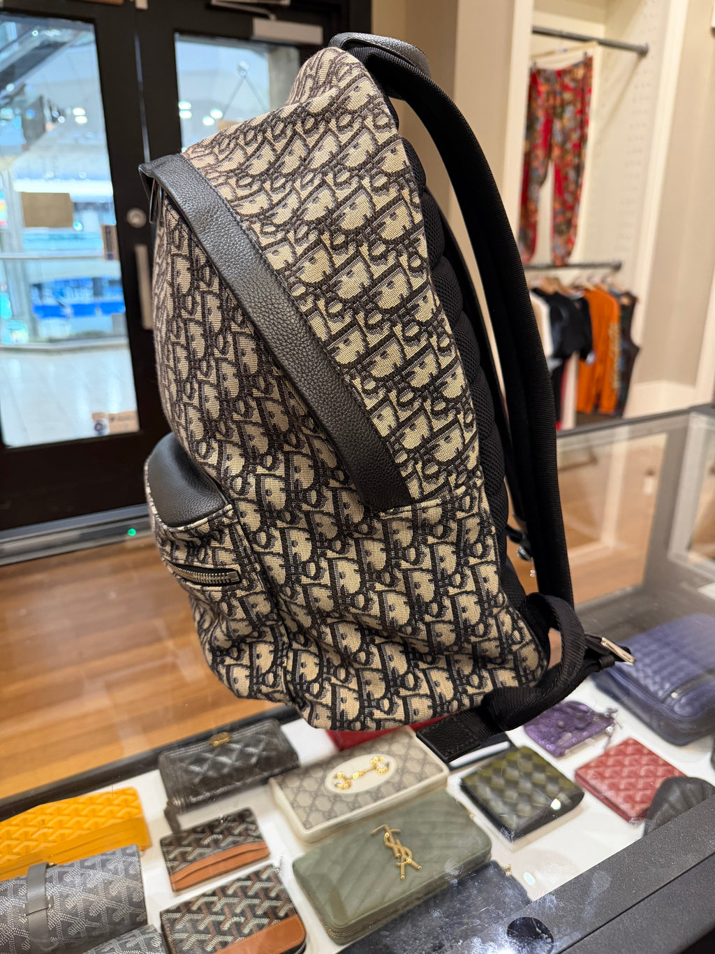 Christian Dior Oblique Canvas Rider Backpack