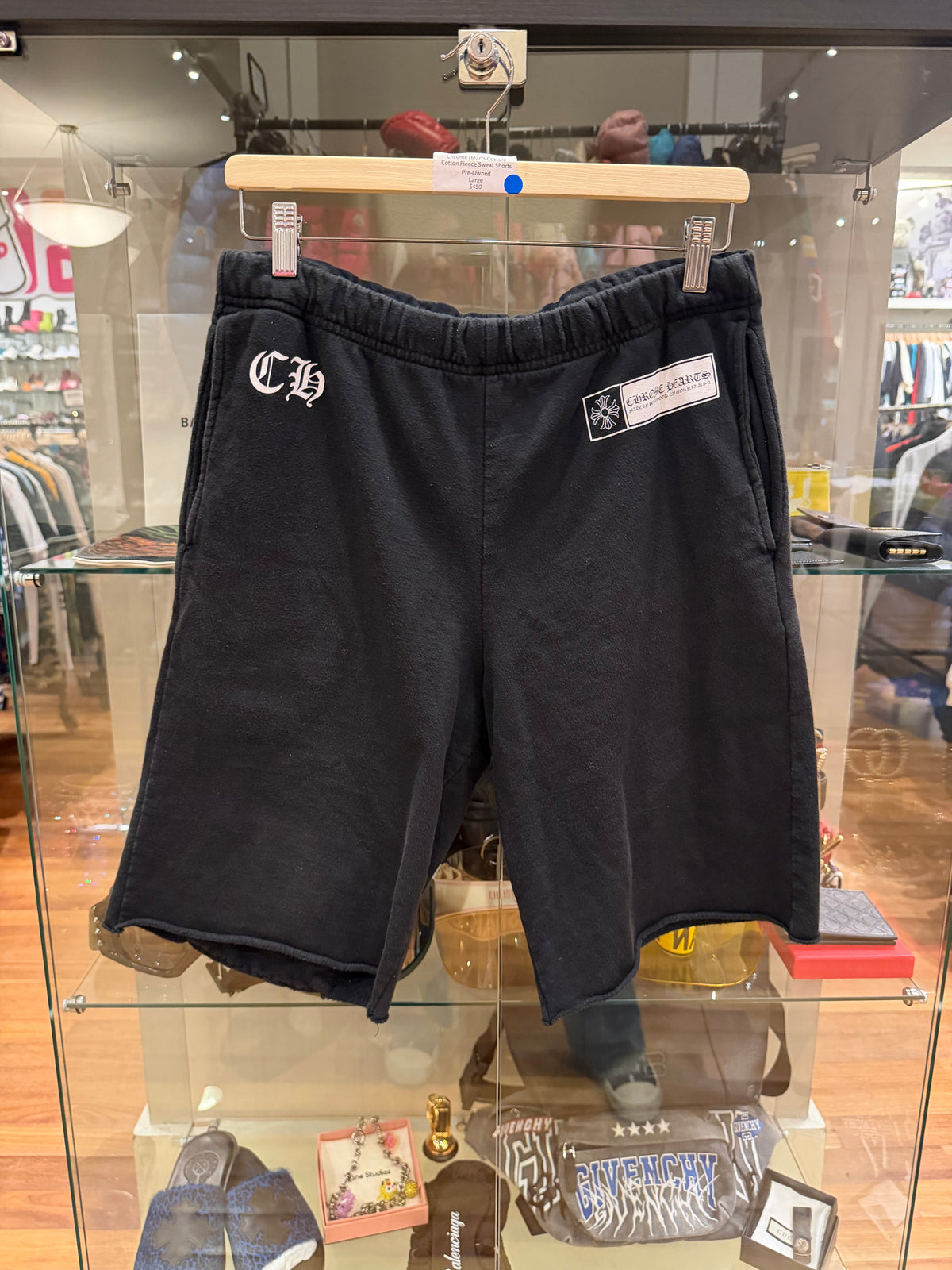 Chrome Hearts Custom Cotton Fleece Sweat Shorts