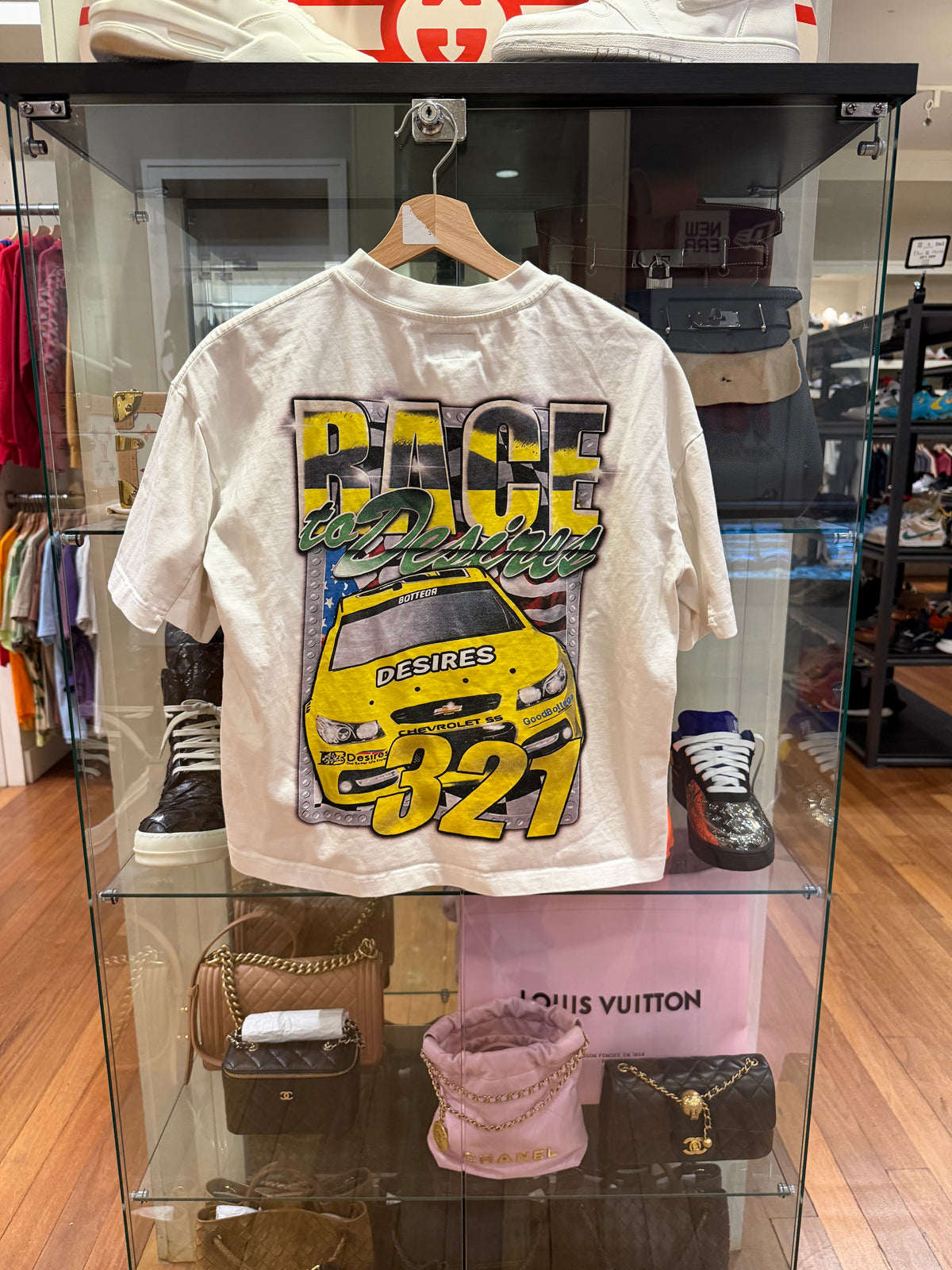 Bottega Desires Race Tee -
White