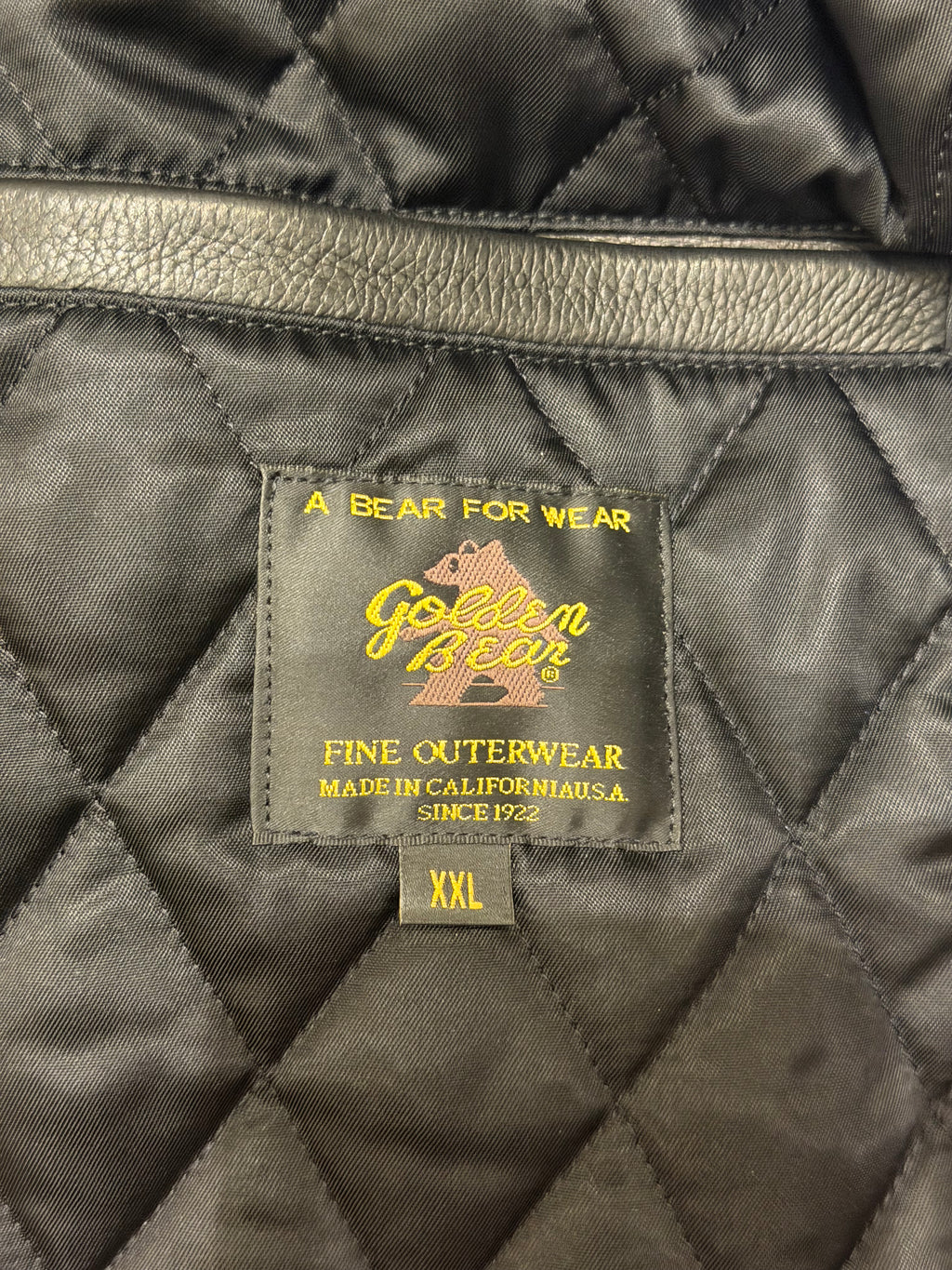 Billionaire Boys Club Golden Bear Leather Varsity Jacket