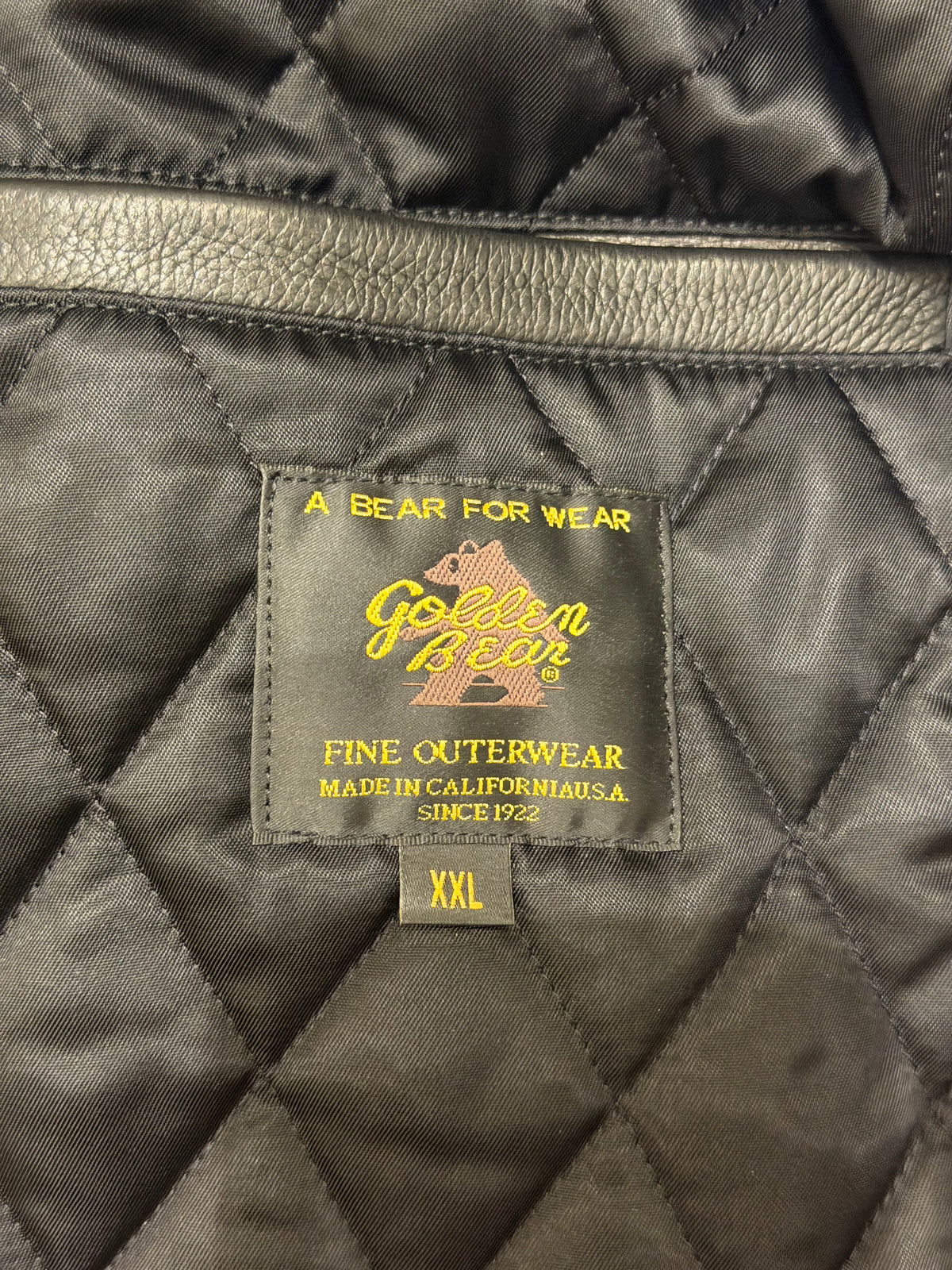 Billionaire Boys Club Golden Bear Leather Varsity Jacket