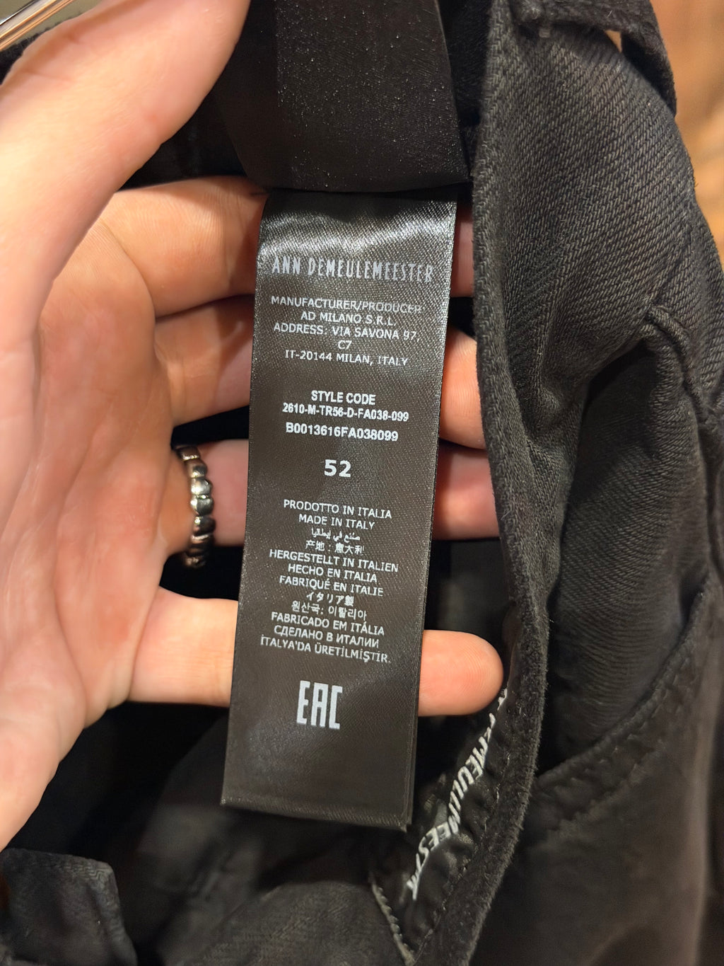 Ann Demulemeester ‘Modest’ Trousers