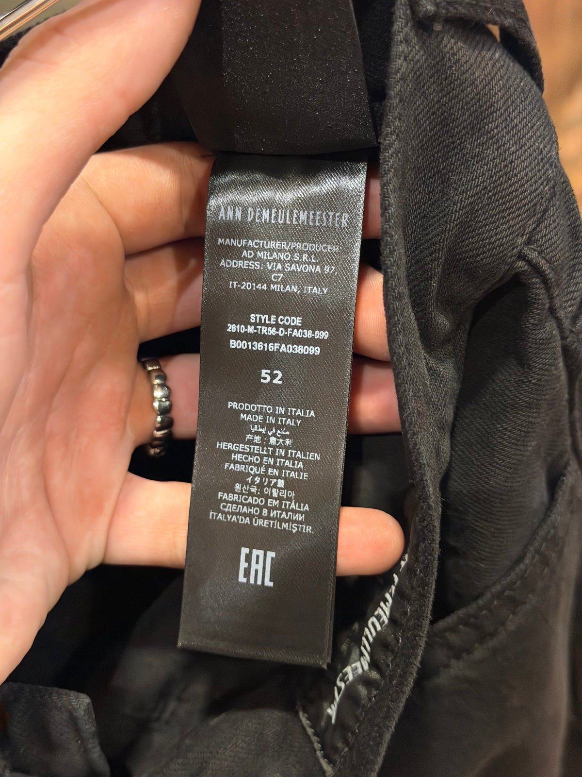 Ann Demulemeester ‘Modest’ Trousers
