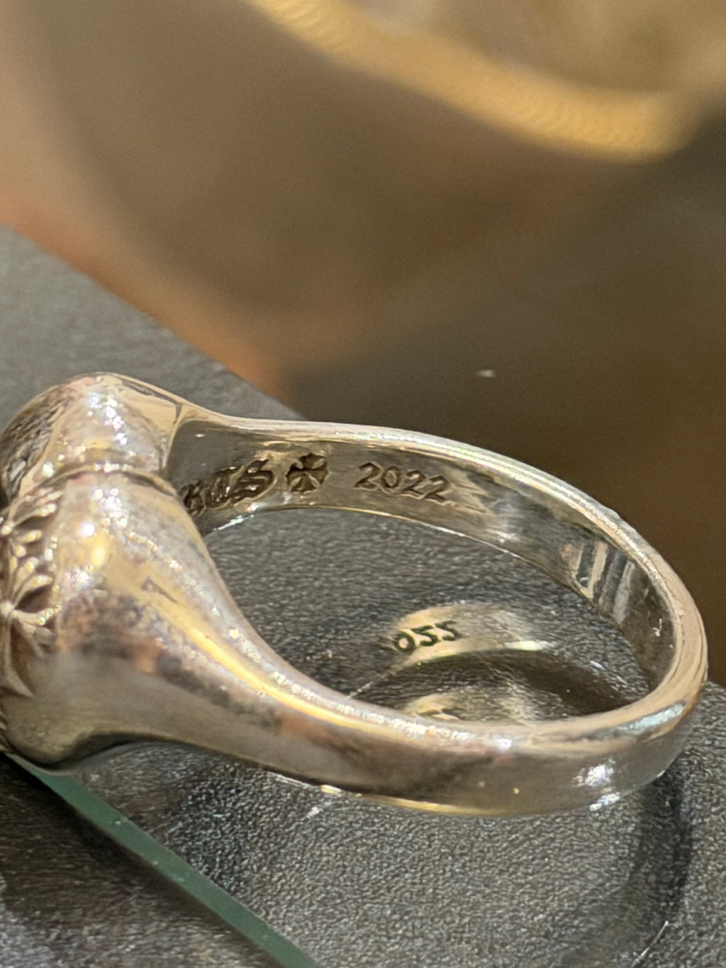 Chrome Hearts CH ‘Cemetary’ Silver Heart Ring