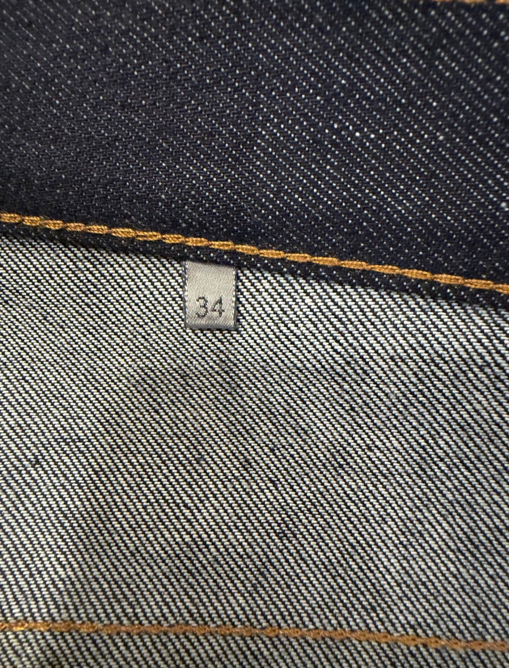Dior Homme 'Nostalgy Brut' 19cm Raw Denim Jeans - Bleu Foncé