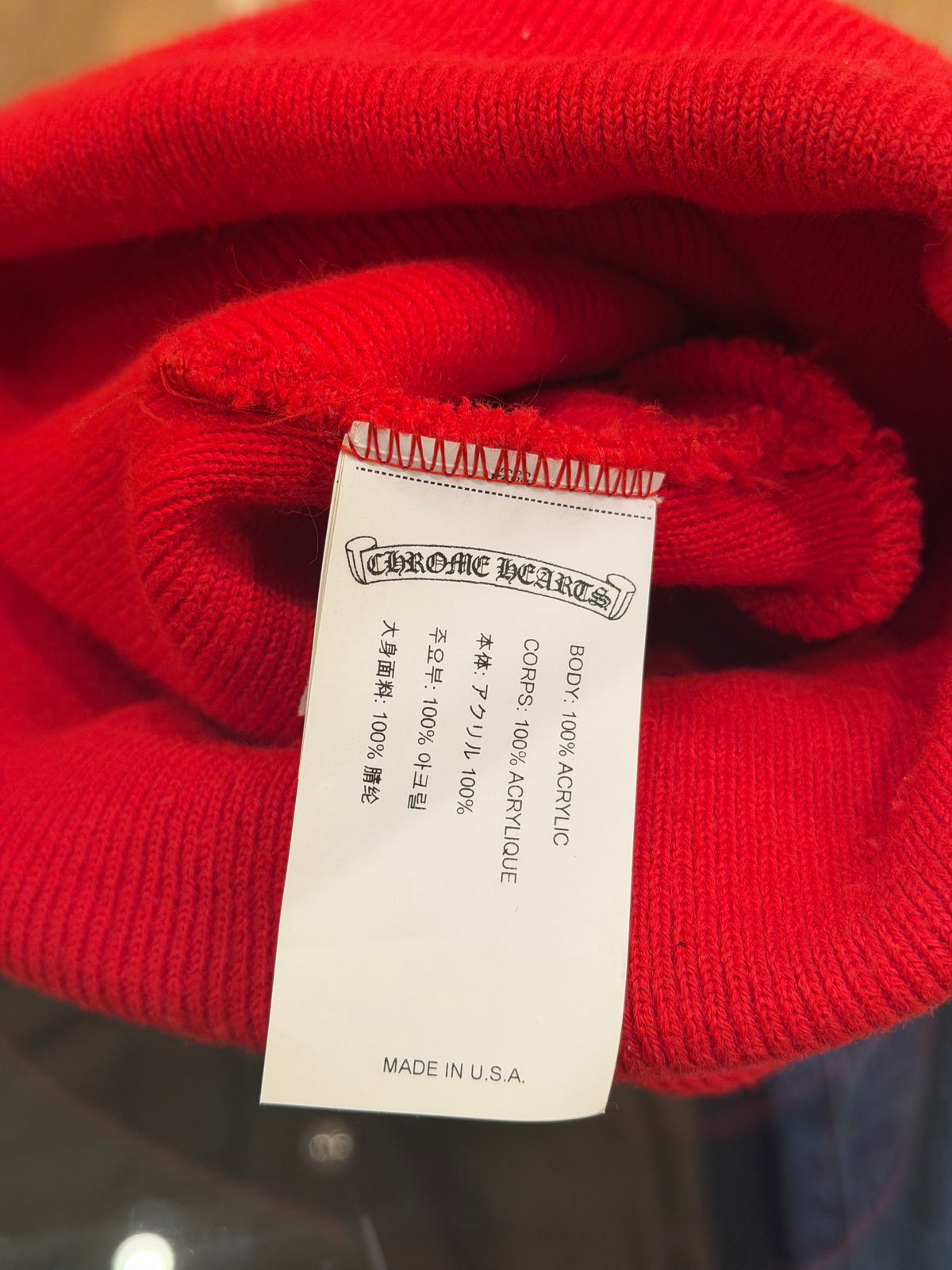 Chrome Hearts CH Beanie - Red