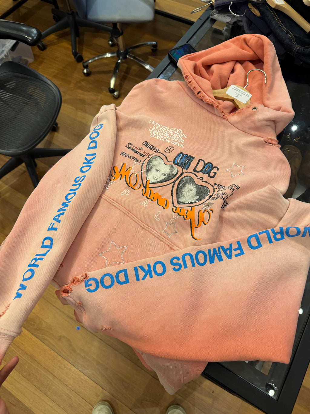 Paly Hollywood Oki Dog Graphic Print Hoodie