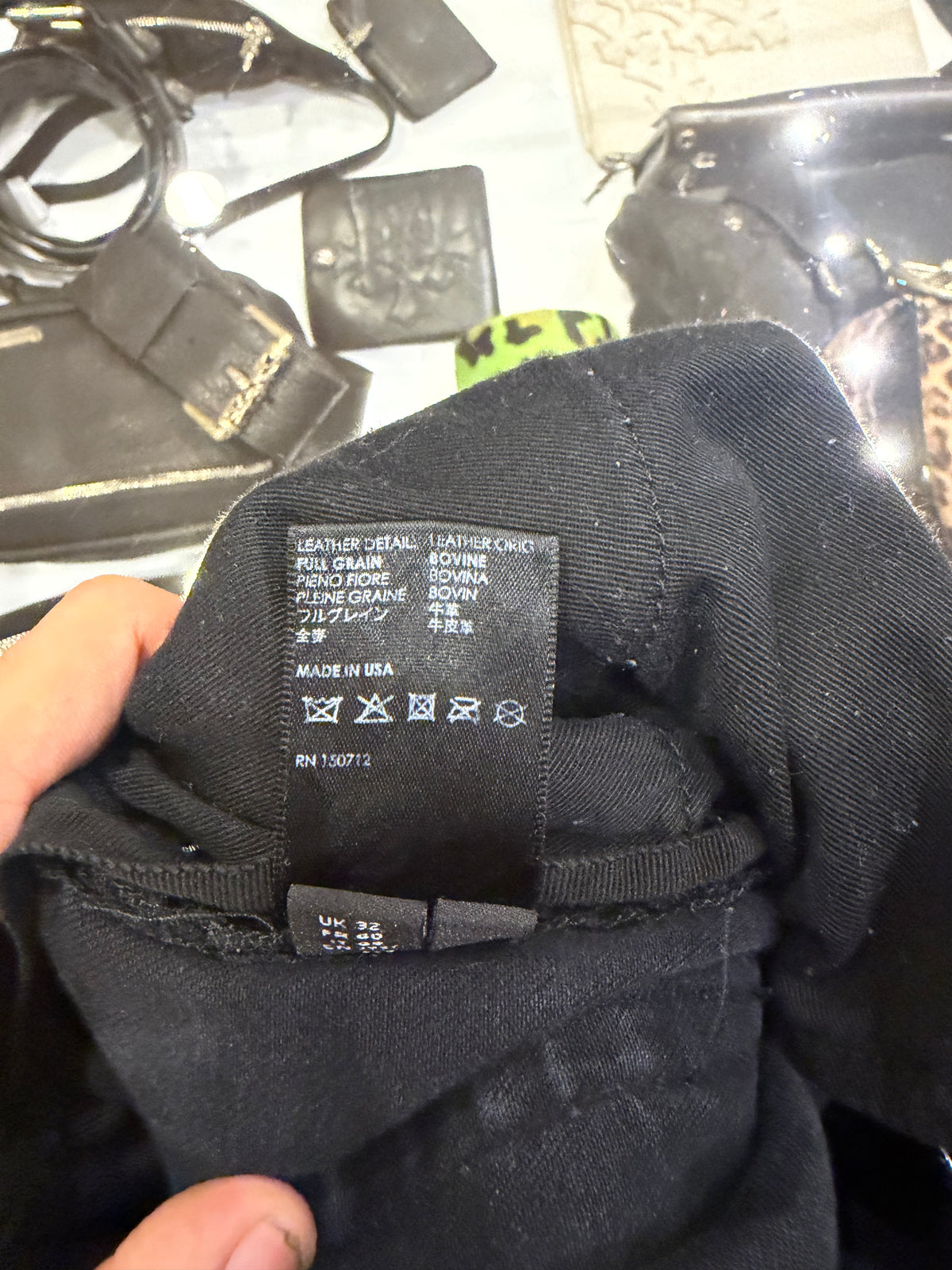 Amiri Leather Stitch Logo
Denim Jeans - Black