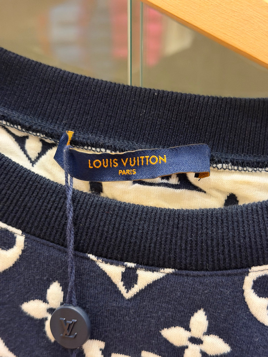 Louis Vuitton Jacquard Crewneck - Navy