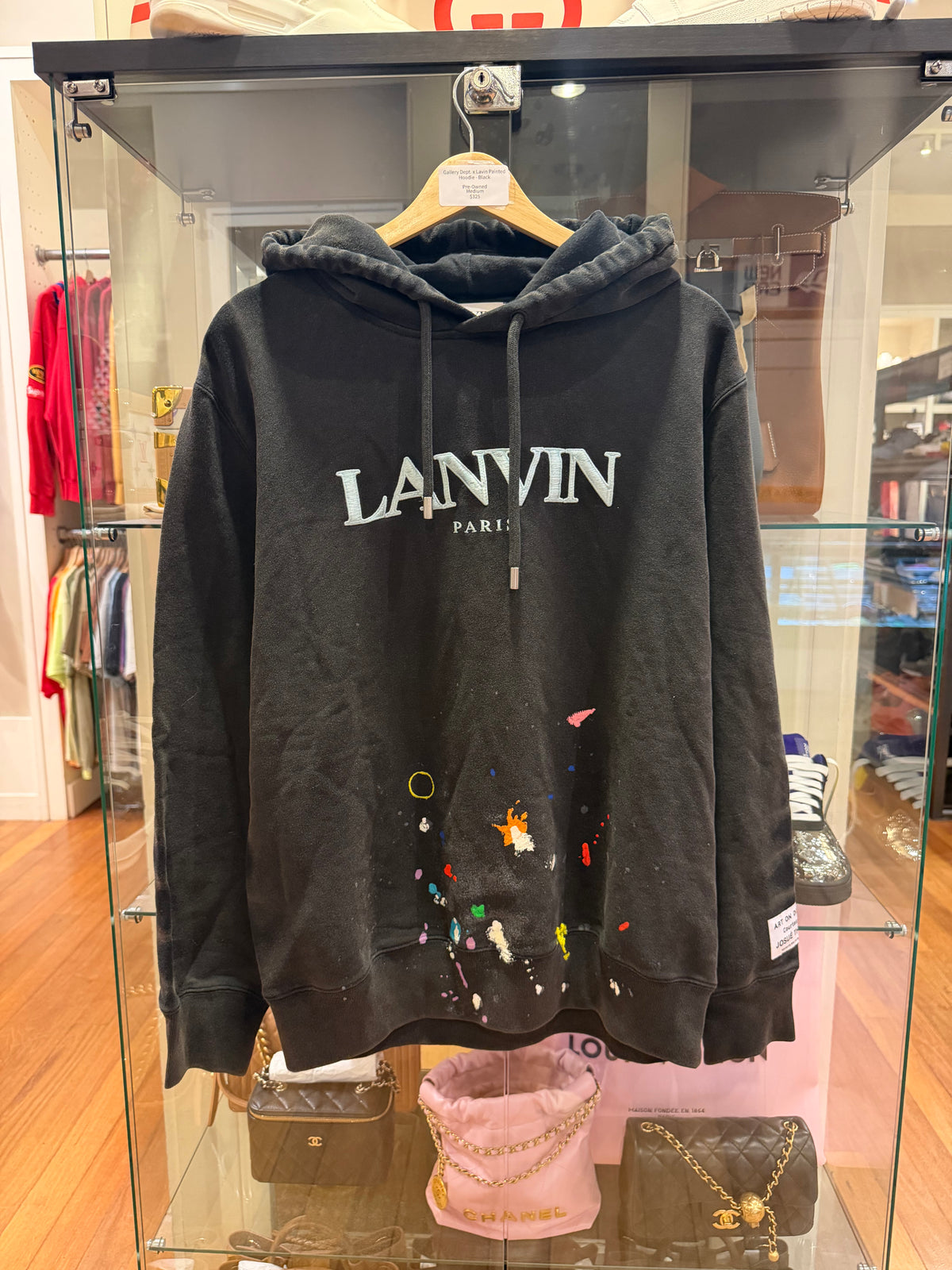 Gallery Dept. x Lanvin Painted Hoodie - Black