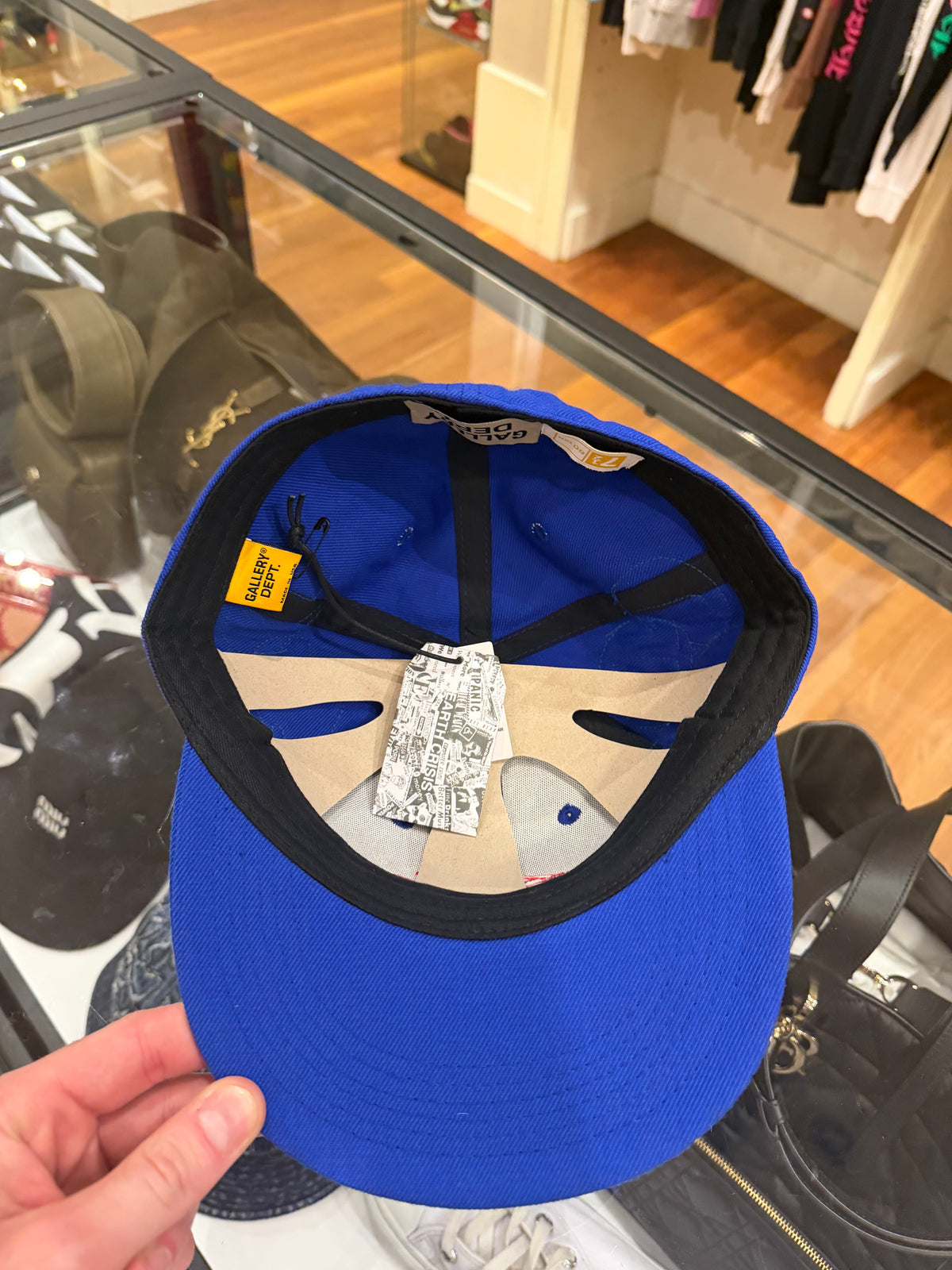 Gallery Dept Leather G Patch Hat - Blue