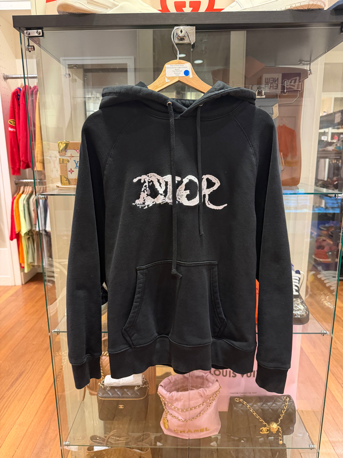 Dior x Peter Doig Embroidered Logo Hoodie - Black