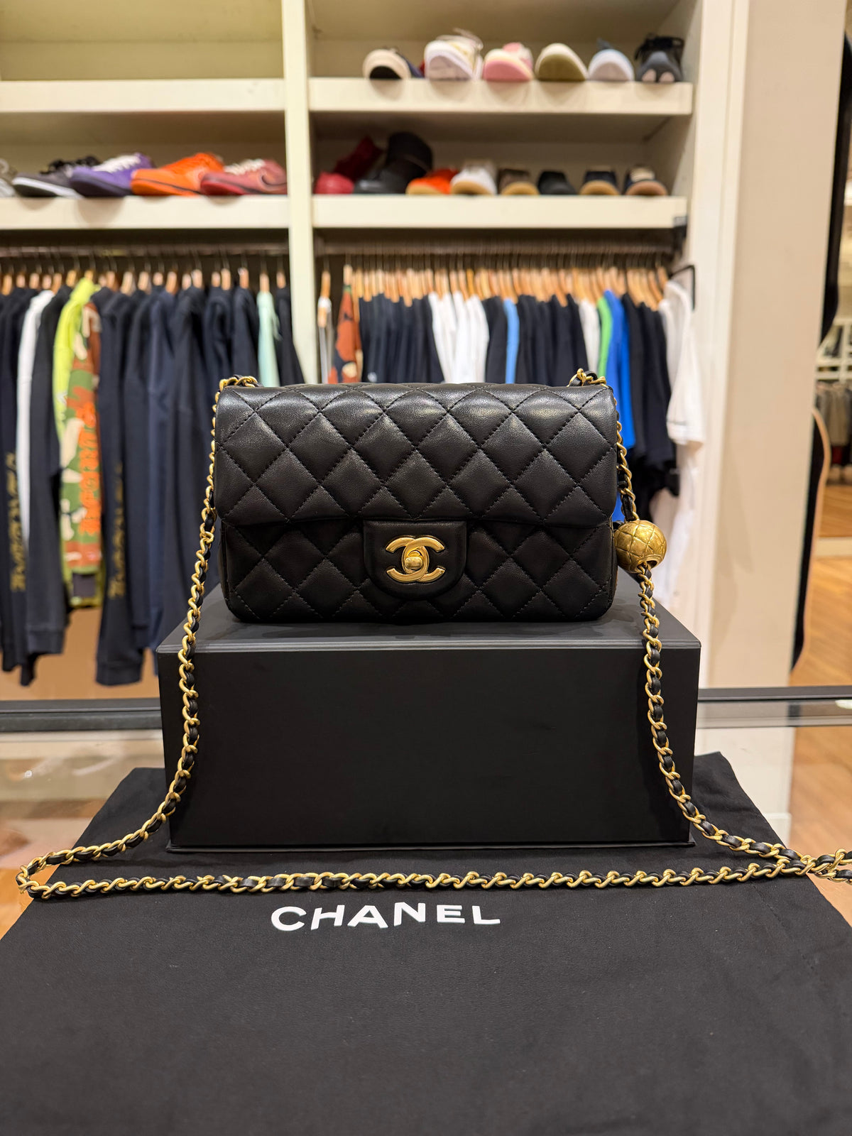 Chanel Pearl Crush Rectangular Mini Flap Bag