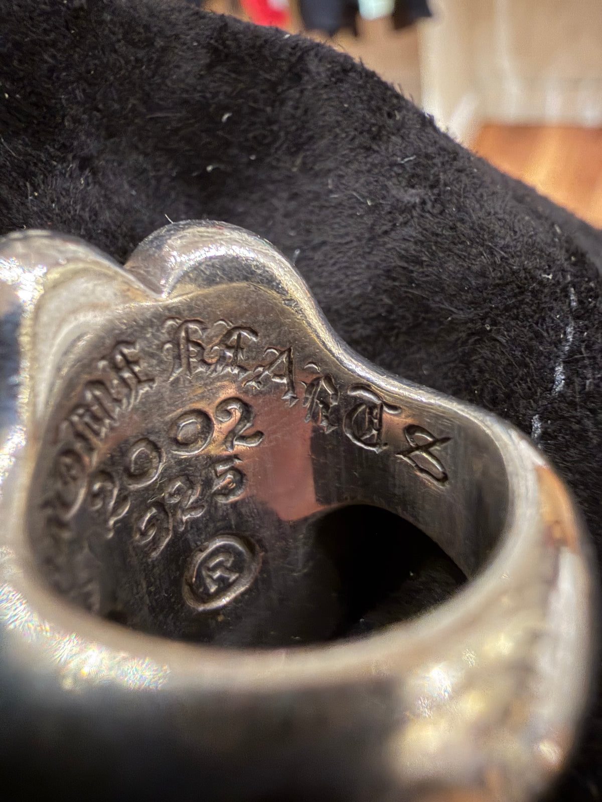 Chrome Hearts Rolling Stones Lip & Tongue Ring - Silver