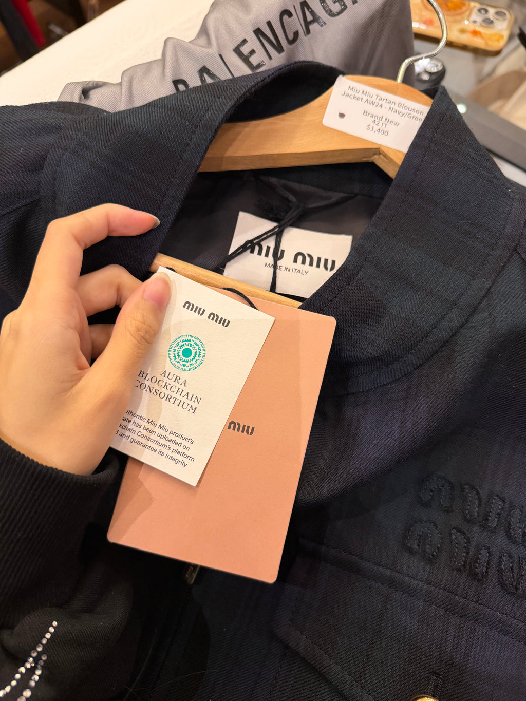 Miu Miu Tartan Blouson
Jacket AW24