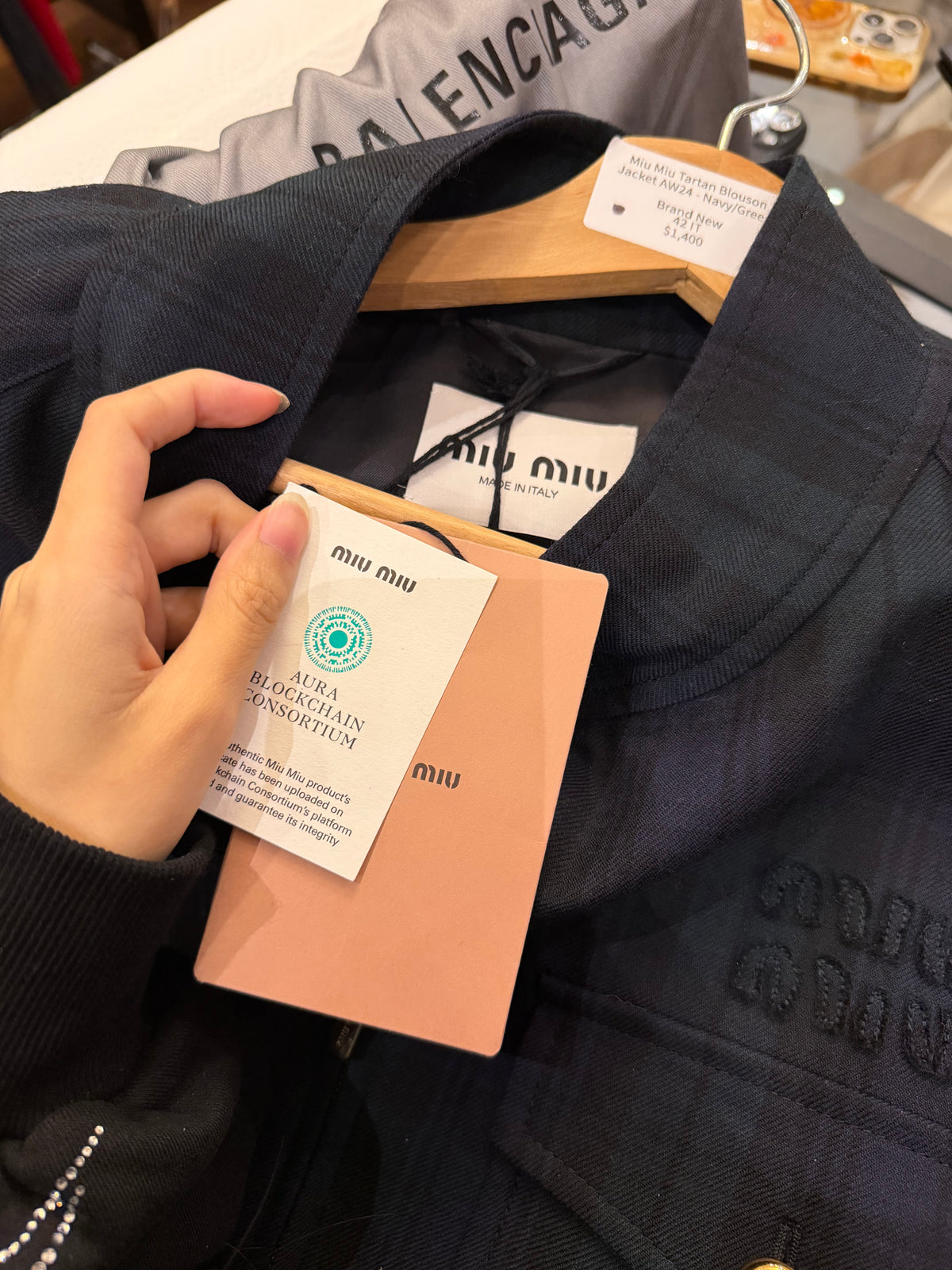 Miu Miu Tartan Blouson
Jacket AW24