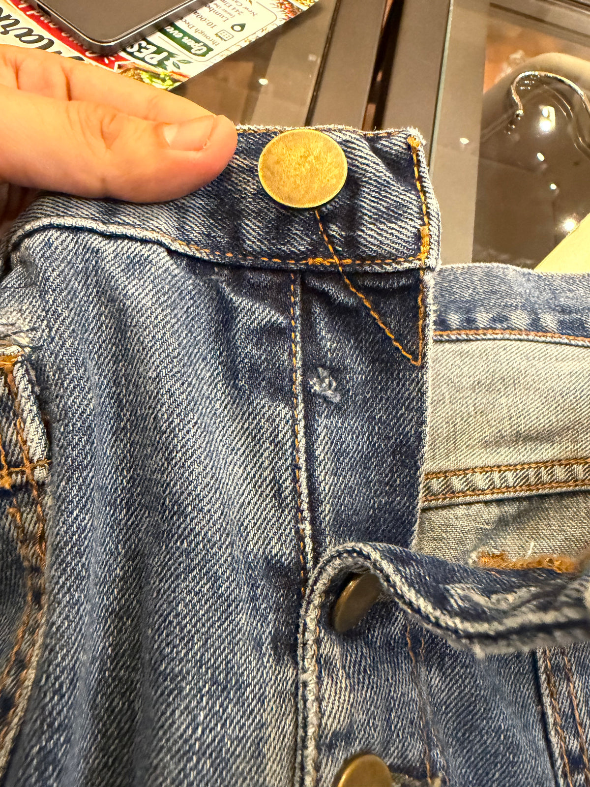 Acne Studios Blue Printed
Button Jeans